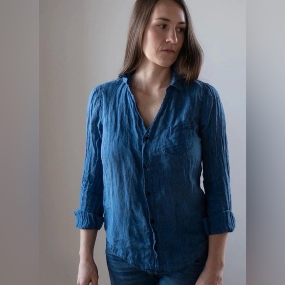 CP Shades Tops - NWT CP Shades Sloane In Bleached Indigo Linen